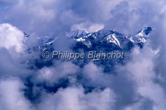 canada alberta 07.JPG - Vue de la Sulfur mountain sur les montagnes enneigées du Parc national de BanffAlbertaCanada